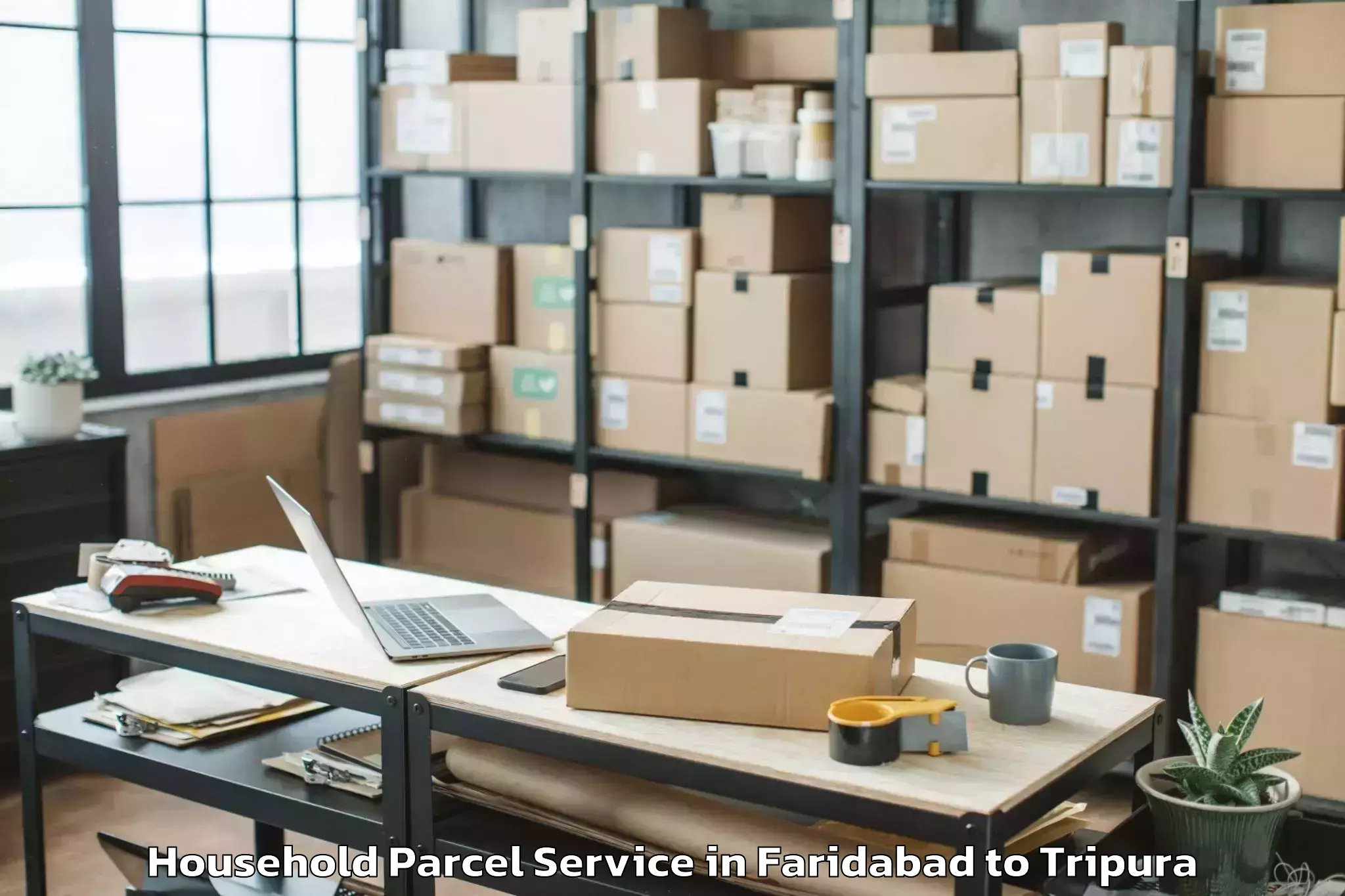 Get Faridabad to Agartala Household Parcel